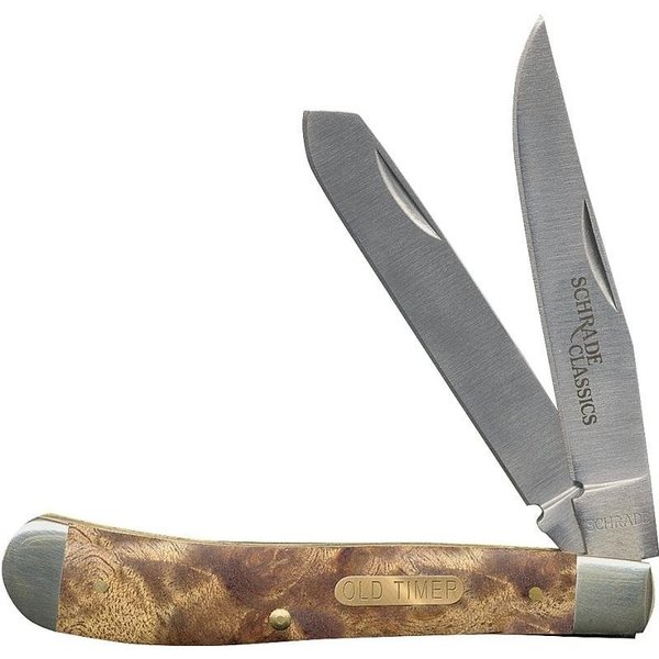 Old Timer Folding Pocket Knife, 3 in L Blade, 7Cr17 High Carbon Stainless Steel Blade, 2Blade 94OTW